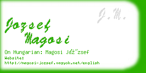 jozsef magosi business card